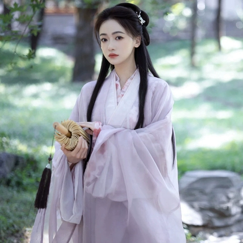 В стиле Jin Hanfu New New 2025 Purple Drouble Costum