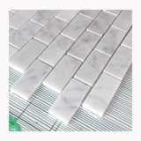 Белый культурный камень, мозаика, наклейки на стену, балконный мрамор, Каррара, белая I-образная орфография, ванная комната, туалет, художественная плитка