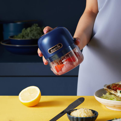 德尔玛捣蒜器电动迷你绞蒜器小型绞肉打蒜家用搅蒜器辅食机拉蒜器