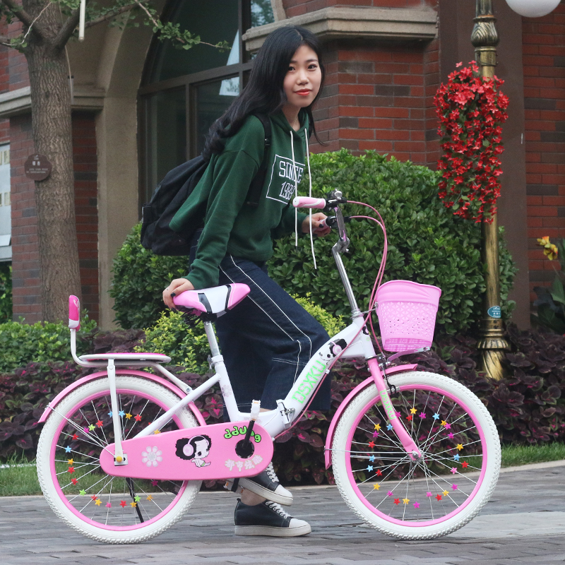 Children's bicycle folding princess lady car 16 inch children's car 20 inch 18 inch children's car 8-9-10-11-12 years old