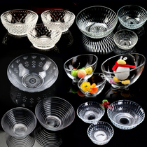 10 Recommended Unleaded Large Number Transparent Salad Bowl Fruit Creative Home Heat Baking Bacon Diamond Glass Suit