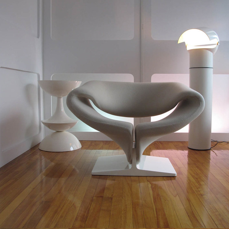 Ribbon Chair Float With Chair Designer Personality Creative Profiled Glass Fiber Hotel Decent Board Bedroom Single Chair