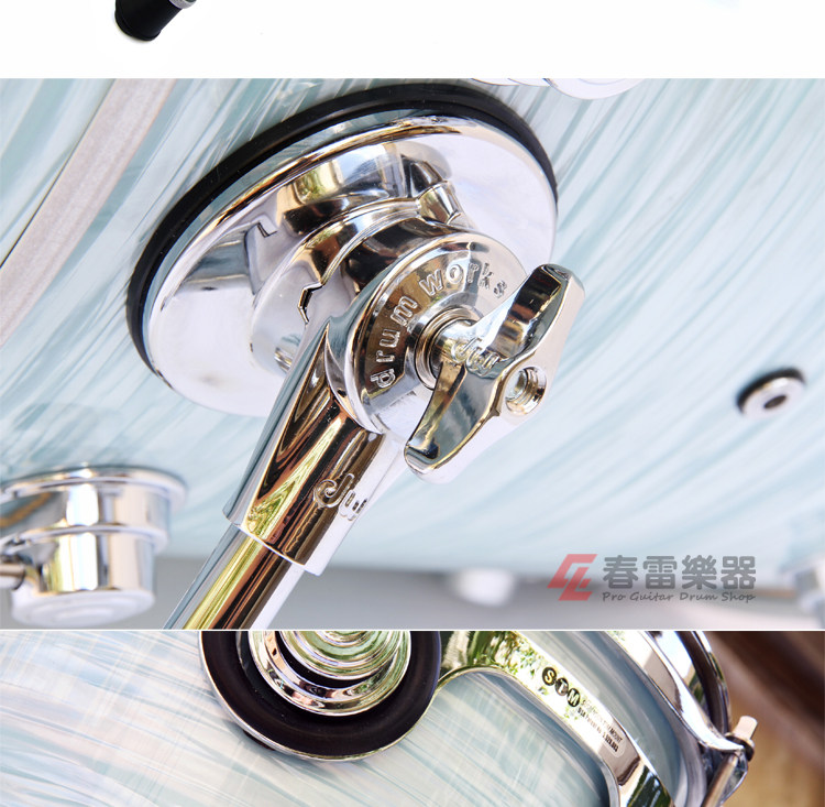Барабанная установка 春雷乐器 dw collectors 收藏家 pale blue oyster 4/5鼓 架子鼓