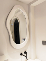 American irregular special-shaped bathroom mirror bathroom wall-mounted dressing mirror living room art wall-mounted decorative mirror