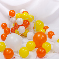 10 inch latex balloon orange orange lemon yellow series festival shopping mall layout