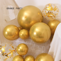 Metal Gold Balloon 5 10 12 18 inch wedding room background wall lay birthday party decoration long balloon