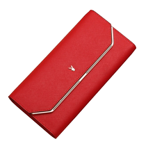 Playboy new womens wallet genuine leather clutch long large capacity wallet fashion simple Korean style wallet