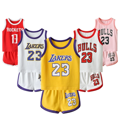 Летняя одежда, футбольная форма для раннего возраста, баскетбольная форма, жилет подходит для мужчин и женщин, спортивный костюм для девочек, комплект, популярно в интернете, 01 лет