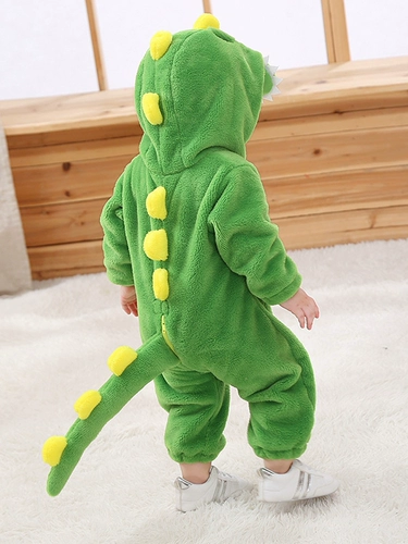 Детский демисезонный комплект, динозавр, детская милая зимняя пижама для выхода на улицу