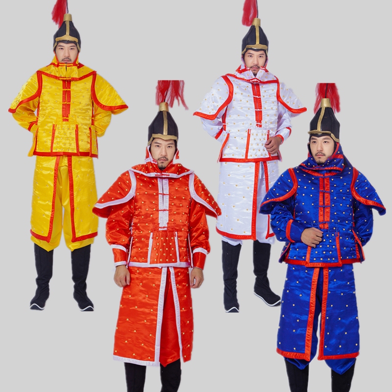 Ah Xing Qing Dynasty Ancient Armor General Warrior Full Qing Eight Flags Military Armor Four Flags Style Film and Television Armor Performance Costume