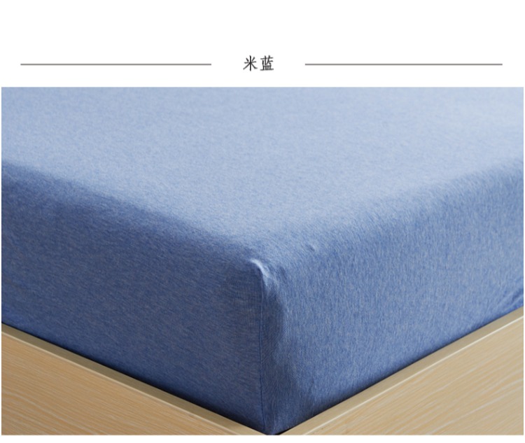 Giường cotton đan bông 笠 giường đơn màu đôi giường đơn cotton đơn giường vỏ bảo vệ - Trang bị Covers 	ga giường bo chun