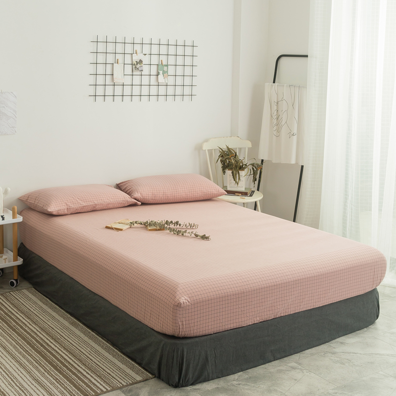 Pure cotton washed cotton bed Ogasawara single-piece full cotton minimalist sheet 1 2 1 5m1 8 m seats Dreambed protective sleeve bed cover
