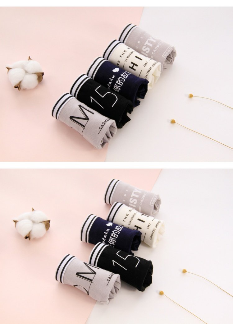 Đồ lót nữ kháng khuẩn cotton 100% cotton 裆 eo sinh viên vải cotton gợi cảm cô gái bán buôn quần sịp đùi nam