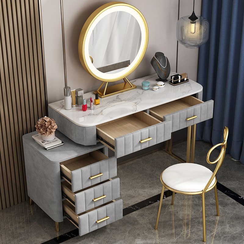 Dressing table in Welldressing table bedroom minimally modern small household light luxury small red book dressing table designer