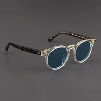 Прозрачная цветная коробка ножки+поляризованная светло -голубая линза