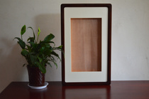 Custom solid wood rounded three-dimensional box thickened specimen box 3D box Hollow memorial model impression die root carving porcelain dried flowers