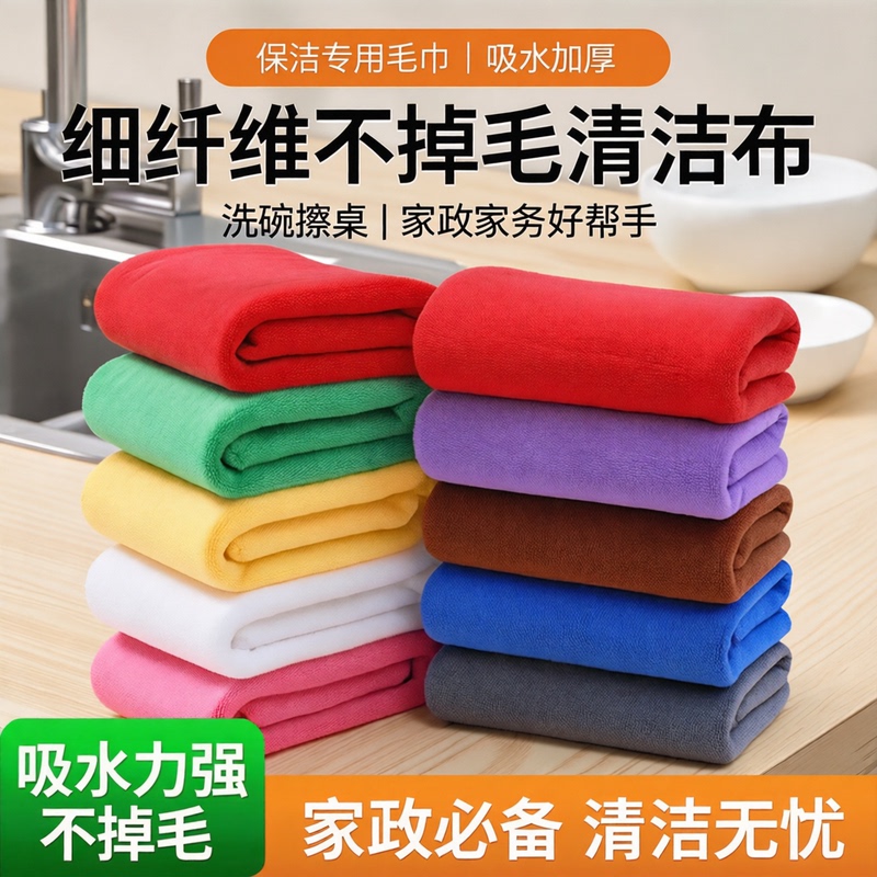 Special Cleaning Towel, Absorbent, Thickened, Fine Fiber Dishwashing Cloth, Lint-Free, Housekeeping, Household Cleaning, Table Wiping Special Cleaning Towel, Absorbent, Thickened, Fine Fiber Dishwashing Cloth, Lint-Free, Housekeeping, Household Cleaning, Table Wiping