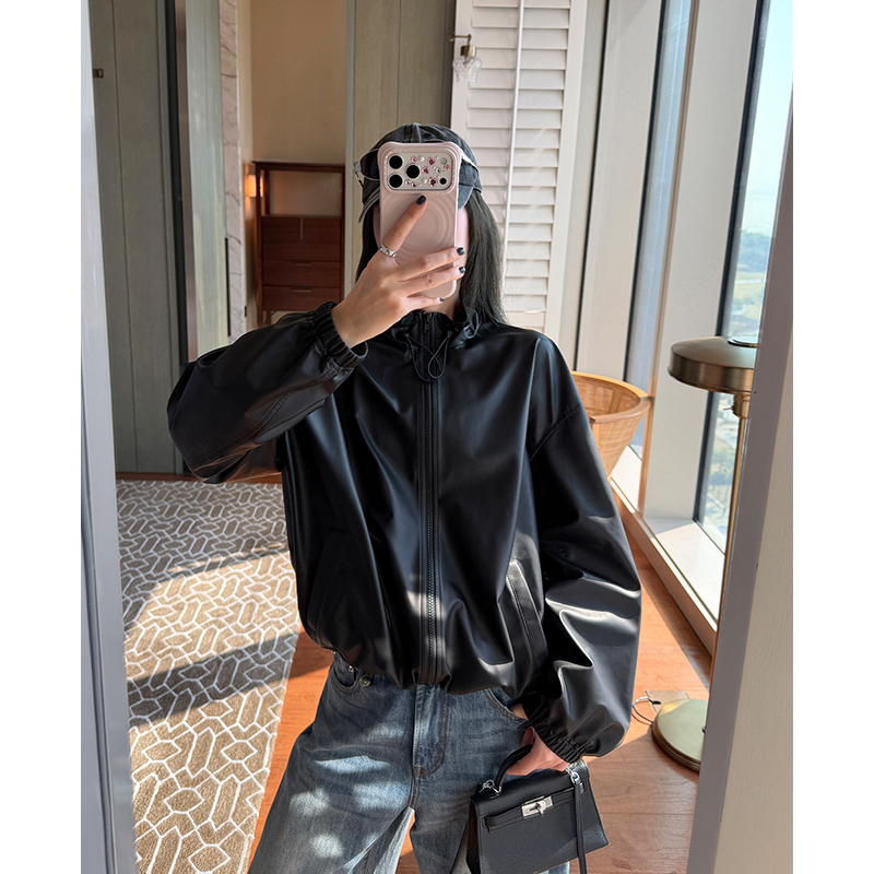 Lightweight Genuine Leather Jacket 26 Spring and Autumn Casual Style Imported Ultra-Thin Sheepskin Versatile Black Jacket for Women New Lightweight Genuine Leather Jacket 26 Spring and Autumn Casual Style Imported Ultra-Thin Sheepskin Versatile Black Jacket for Women New