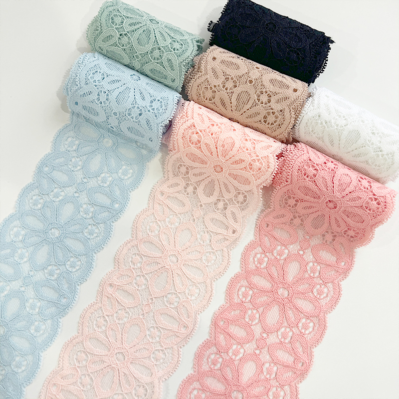 1 Roll 6cm Wide Colorful Soft Elastic Lace Trim Decorative DIY Handmade Decoration Accessories 1 Roll 6cm Wide Colorful Soft Elastic Lace Trim Decorative DIY Handmade Decoration Accessories