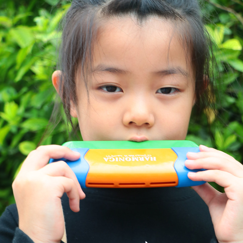 Children's harmonica beginner 2 years old 3 girls boy small musical instrument playing baby mouth organ early teaching horn toddler toy