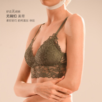 French lace empty underwear women without steel ring summer breathable thin chest small comfortable beauty back sexy bra