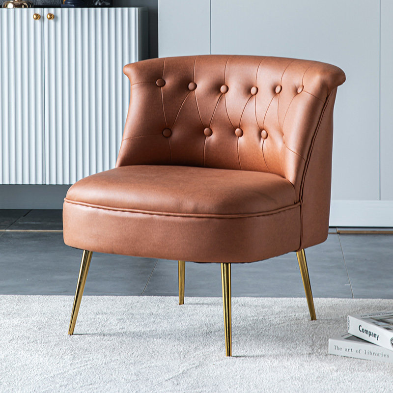 Light luxury modern minimalist living room technology cloth single and double three people Nordic clothing store rental house hotel lazy sofa