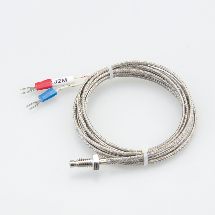 Thermocouples screw type stainless steel thermometry wire monitor temperature sensor M6 threaded K type E type J type