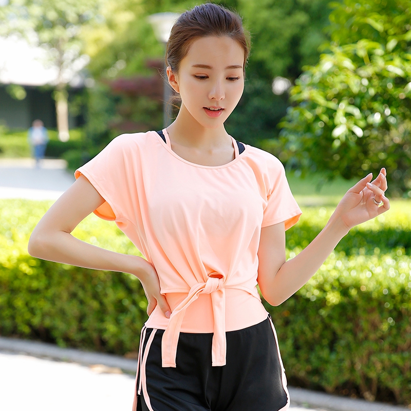 Sports Short Sleeve Female Autumn Winter Wellness Fitness Costume Yoga Dry T-shirt