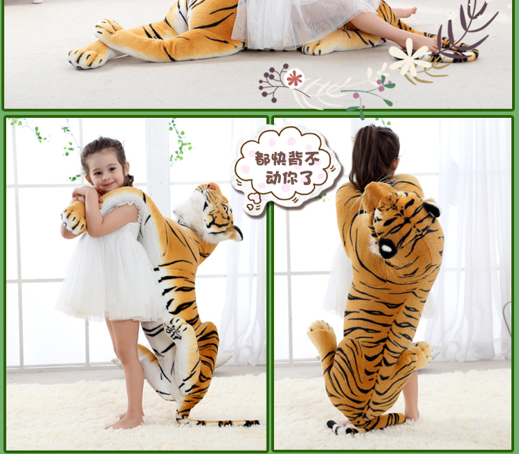Tiger đồ chơi búp bê mô phỏng búp bê lớn cung hoàng đạo hổ con quà tặng búp bê dễ thương gối hổ trắng - Đồ chơi mềm đồ chơi cho bé 1 tuổi
