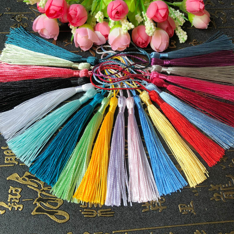 Bookmarking rope Flow Su Sui Handmade Chinese knots Sui hanging accessories Flow Supendant Diy fan pendant material accessories Pendant Scion-Taobao