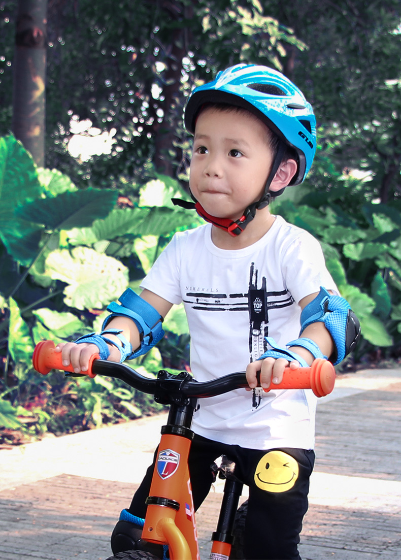Trượt patin thiết bị bảo vệ thiết lập cho trẻ em mũ bảo hiểm giày trượt ván cân bằng xe chống vỡ xe đạp thể thao mũ bảo hiểm cao đến đầu gối - Smart Scooter xe thăng bằng ninebot