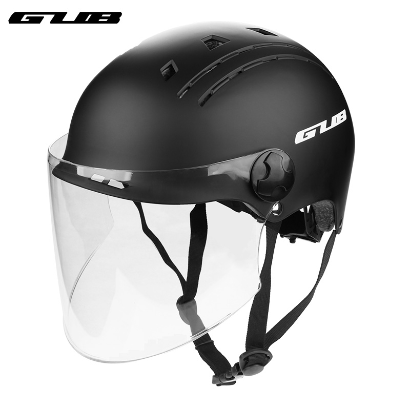 GUB City Commuter Cycling Helmet Men's Bike with Goggles Summer Skateboard Helmet