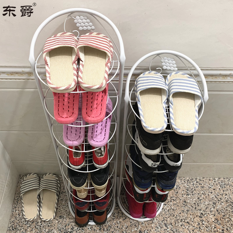 Simple Shoe Rack Domestic Iron Art Multilayer Slippers Rack Release Doorway Narrow Shoe Cabinet Small Shoe Shelf Good Looking Shoes Containing Layer Shelf