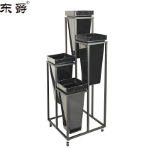 Florist flower rack Flower barrel multi-layer display rack Flower barrel rack Ladder pulley rack Removable shelf Flower shelf