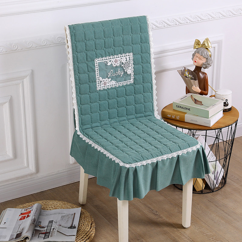 Upscale one-piece chair cover Four-season Universal Dining Chair Cover Minimalist Modern Chair Cushion Backrest Cushion Integrated Stool Sleeve-Taobao