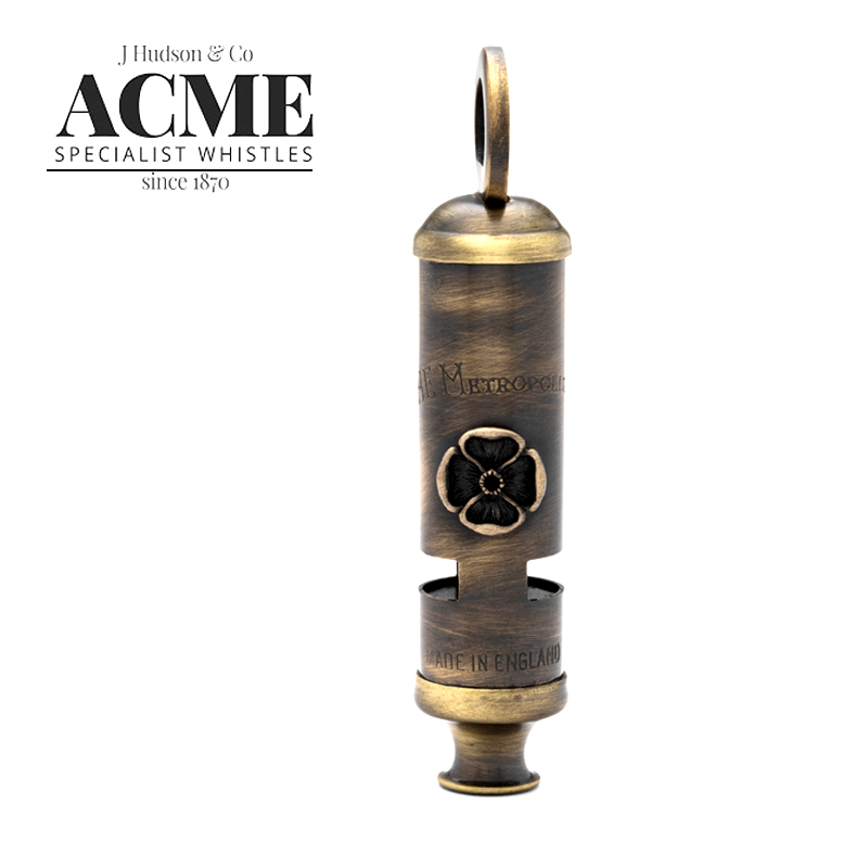 British ACME special commemorative edition peace whistle trench whistle brass nickel-plated commemorative end of war