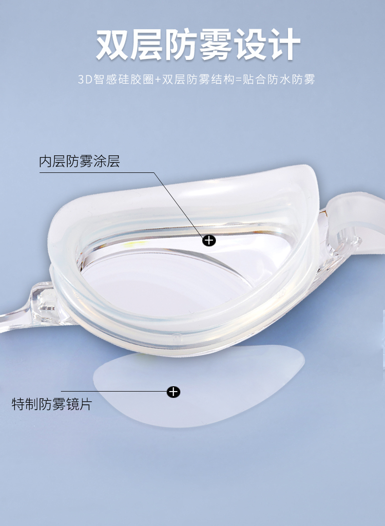 Kính râm Arena arina nhập khẩu từ Nhật Bản chống nước chống sương mù HD hộp lớn nam và nữ kính bơi trắng - Goggles kính bơi seals