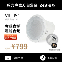 VILLIS Power Sound Louder Shop Suction Top Horn Ceiling Suspended Background Speaker Bluetooth Power Amplifier HIFI
