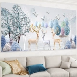 [Fortune Deer Cross Emelcodery 2020 Новая вышитая европейская европейская гостиная эмульсная эмульсная вышитая ручная ручная ручная вышивка]