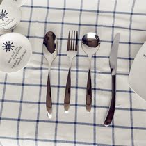 costa stainless steel steak knife fork spoon creative Western food cutlery knife Main Fork three-piece set of tableware set