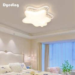 Children's Room Bedroom Lamp, Cream Style, Simple and Modern, Star Full-Spectrum Eye Protection, Smart Internet Celebrity Ceiling Lamp