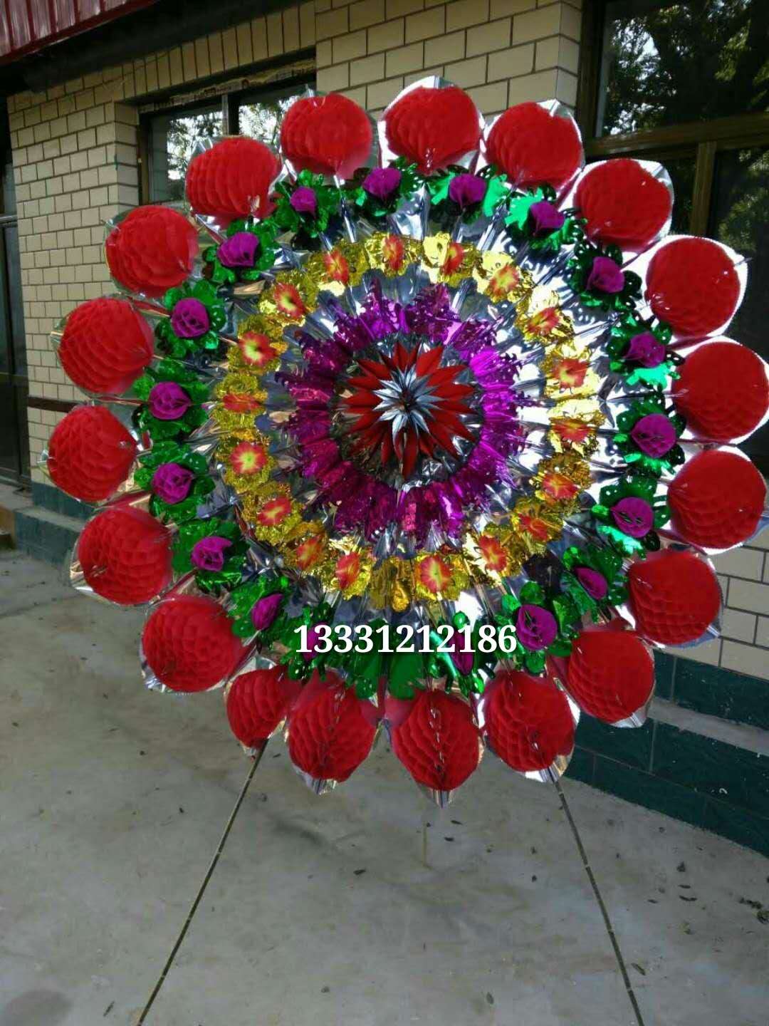 1 8 m rooster gabb flowers bright flower ring sacrificial memorial funeral parlour hand bag umbrella bamboo shelf