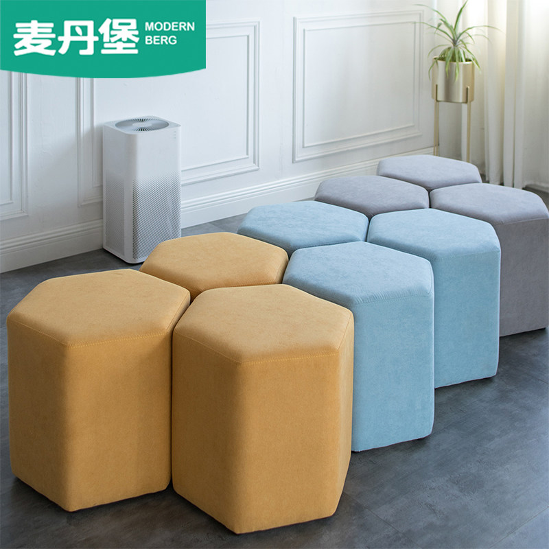 Small stool Home Creative Nordic Living room light extravaganza Sofa Stool Footstool Short Stool Adult Children Wear changing stool