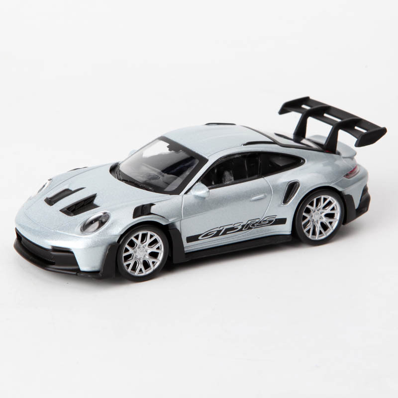 Norev 1/43 Porsche 911 Gt3 Rs 2022 Silver Alloy Model, Doors Cannot Be Opened