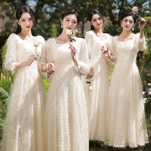 Платье подружки невесты, лонгслив, весеннее вечернее платье, юбка, изысканный стиль