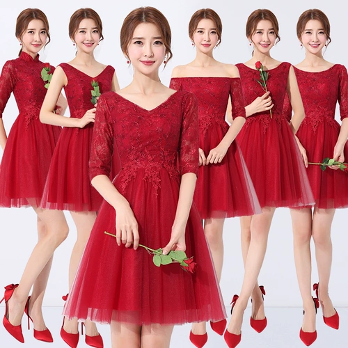 Весеннее вечернее платье, весенняя бордовая короткая мини-юбка, 2020, по фигуре