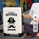 韩希路 Модный трендовый ретро чемодан для путешествий, в британском стиле