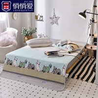 Latex điều hòa mat Tencel Ruanxi máy giặt có thể rửa đơn hoặc kép gấp mat băng Sixia bậc bốn 1,5m / 1.8 - Thảm mùa hè chiếu trúc tăm