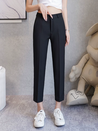 Летний черный костюм, штаны, фонарь, подходит для подростков, высокая талия