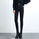 Черные джинсы, штаны, летний комбинезон, высокая талия, коллекция 2021, по фигуре, в обтяжку, в корейском стиле